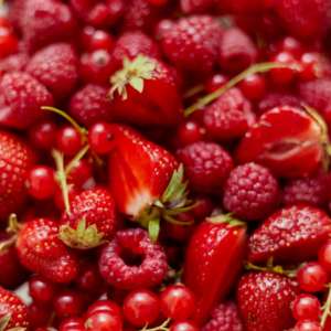 Framboise groseille fraise riche en fer