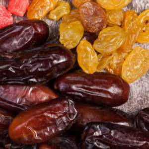 Raisin sec et datte riche en fer