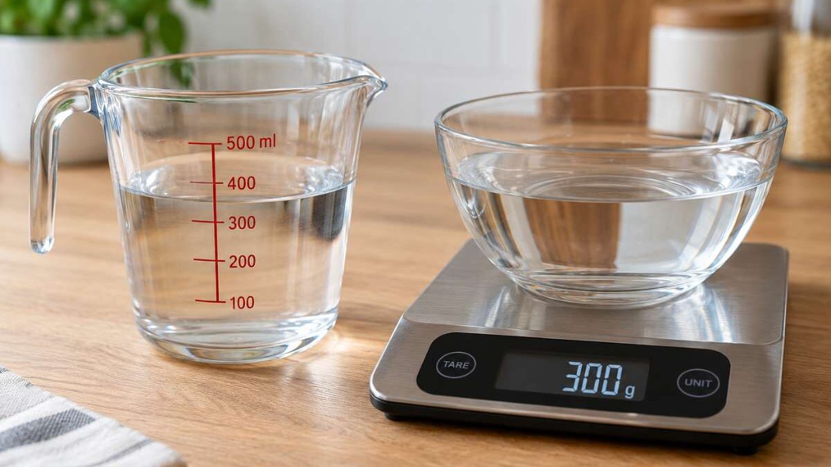 300 ml d'eau en gramme