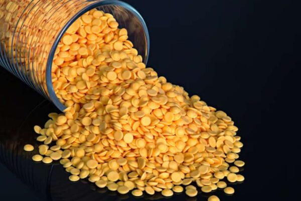 Combien de protéines dans 100 g de lentilles corail ?