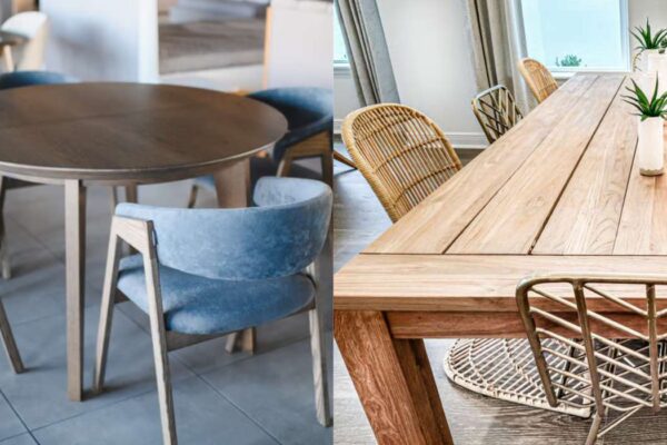 Table ronde ou rectangulaire : laquelle choisir pour sa salle à manger ?